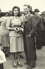 Monica and Denis at races
